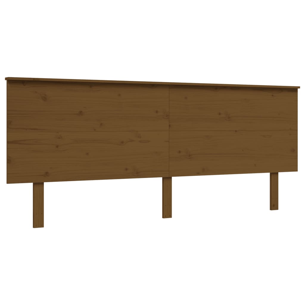 Letto Anziani senza Materasso Ambrato 200x200cm Legno Massello 3195504