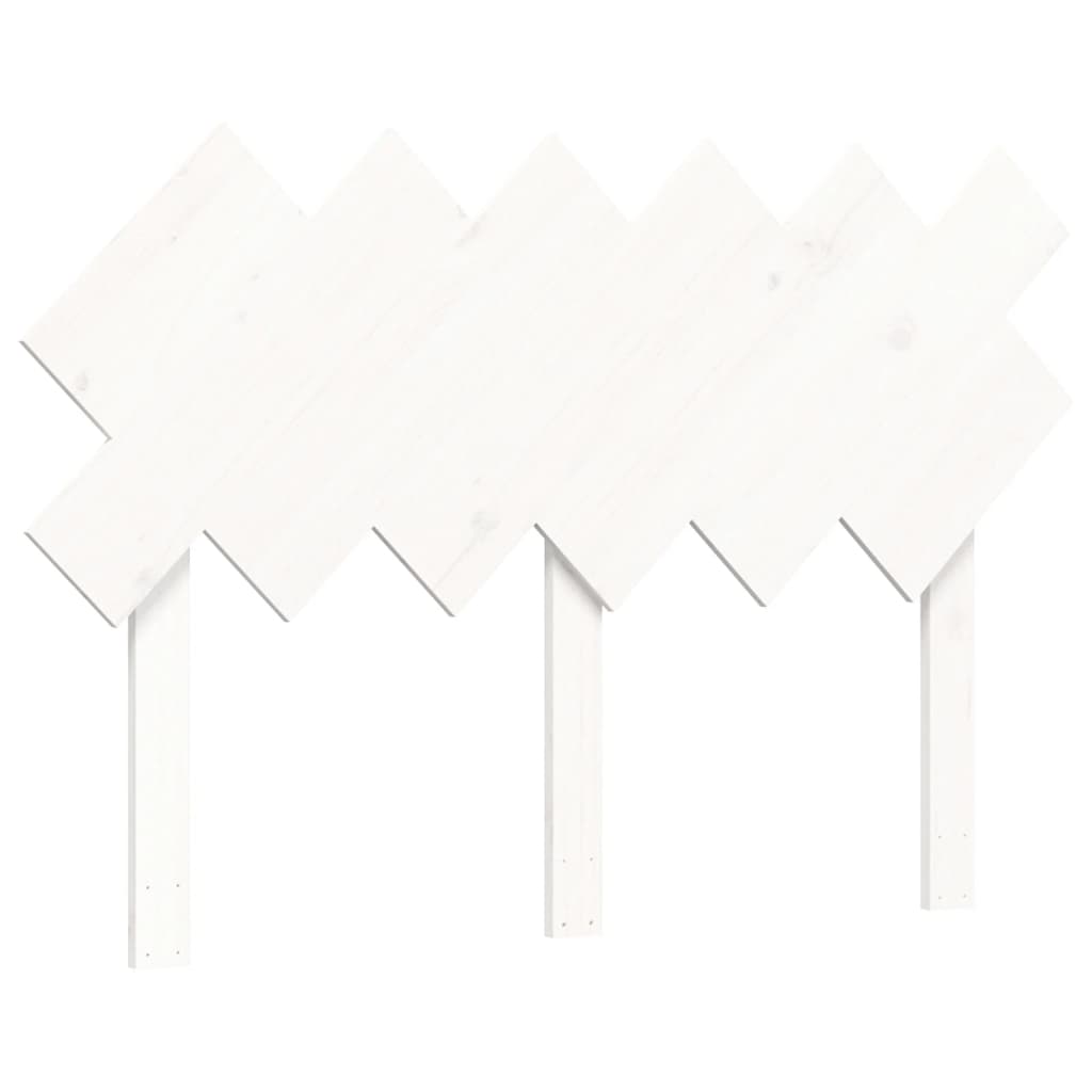 vidaXL Letto per Anziani Bianco Testiera Small Double Legno Massello