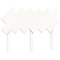 vidaXL Letto per Anziani Bianco Testiera Small Double Legno Massello