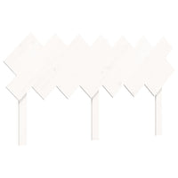 Letto per Anziani con Testiera Bianco 140x200 cm Legno Massello 3195547