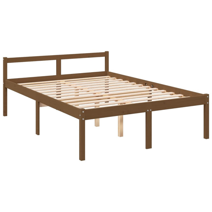 Letto Anziani senza Materasso Ambrato 140x200cm Legno Massello 3195549