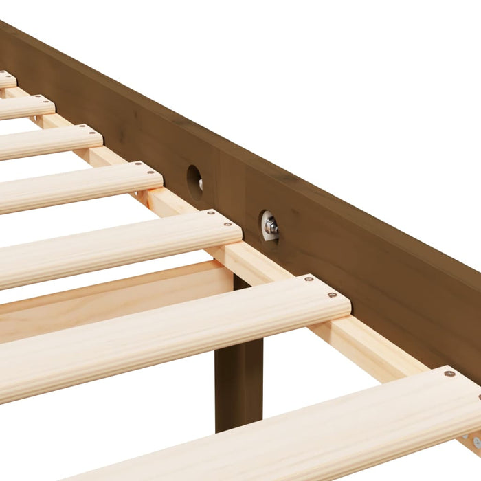 Letto Anziani senza Materasso Ambrato 140x200cm Legno Massello 3195549