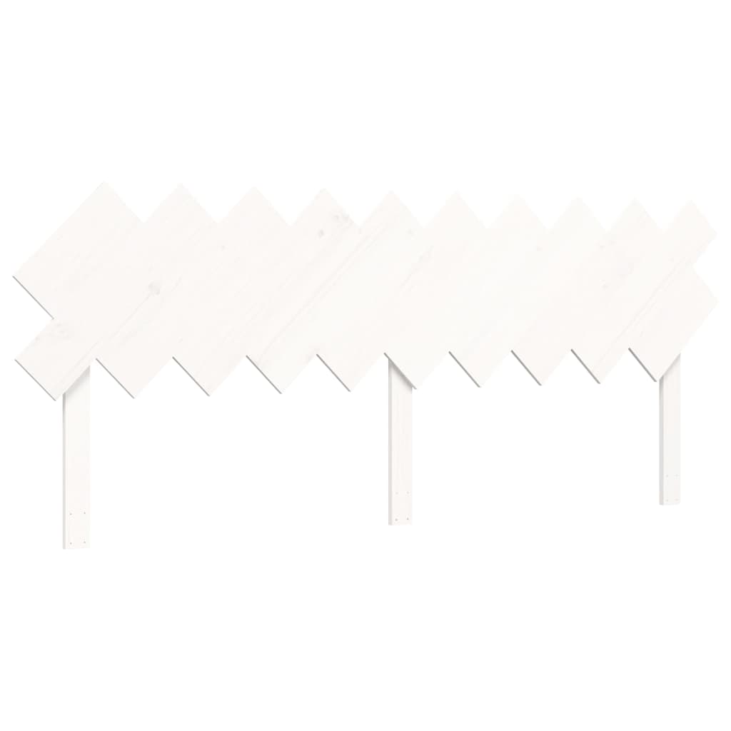 Letto per Anziani con Testiera Bianco 200x200 cm Legno Massello 3195567