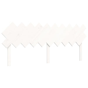 Letto per Anziani con Testiera Bianco 200x200 cm Legno Massello 3195567