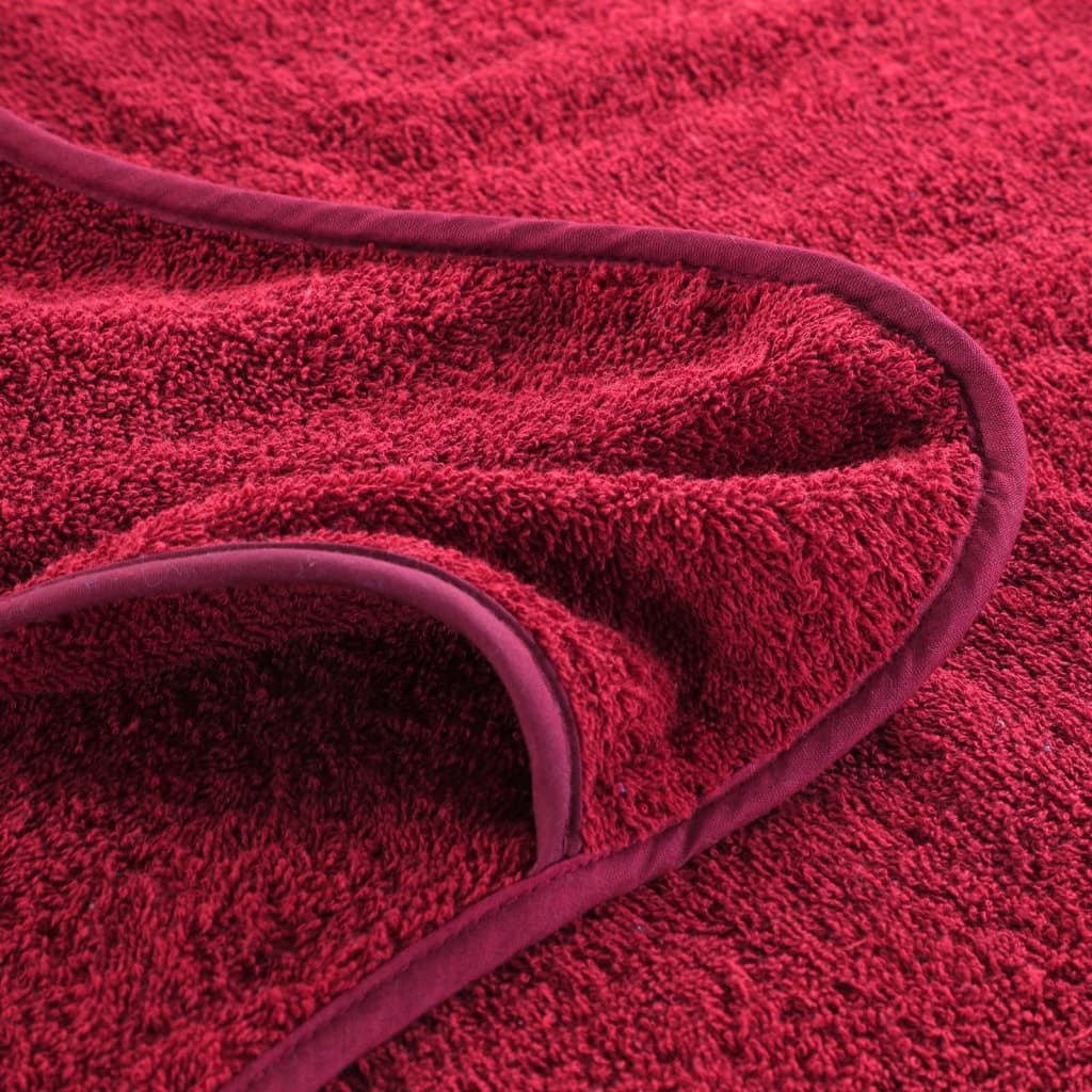 Asciugamani da Spiaggia 6 pz Borgogna 60x135 cm Tessuto 400 GSM 3157057