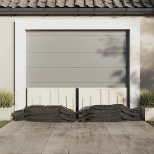 Sacchi di Sabbia 10 pz Verde Scuro 103x25 cm in HDPE 154881