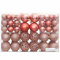 Palline di Natale 100 pz Rosa e Rosato 3 / 4 / 6 cm 356102