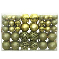 Palline di Natale 100 pz Verde Chiaro 3 / 4 / 6 cm 356103