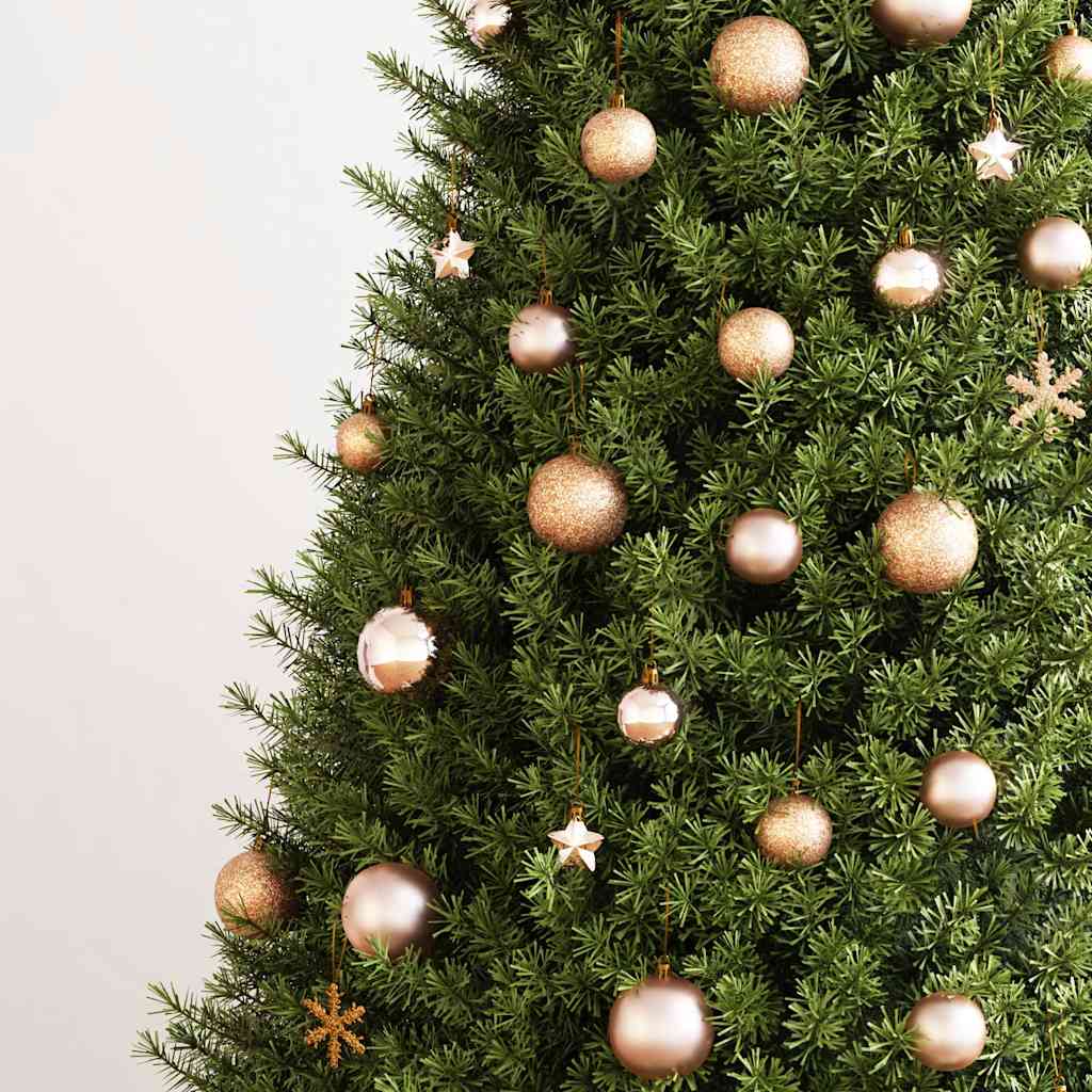 Set Palline di Natale 111 pz Oro Rosa in Polistirene 356112