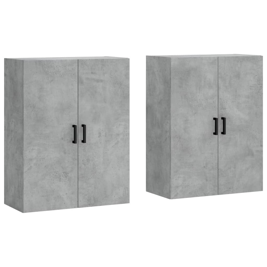 Mobili a Parete 2 pz Grigio Cemento 69,5x34x90 cm 3195623