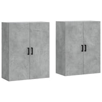Mobili a Parete 2 pz Grigio Cemento 69,5x34x90 cm 3195623