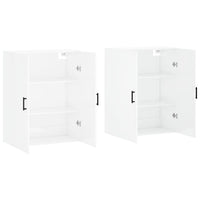 Mobili a Parete 2 pz Bianco Lucido 69,5x34x90 cm 3195629