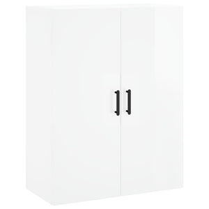 Mobili a Parete 2 pz Bianco Lucido 69,5x34x90 cm 3195629