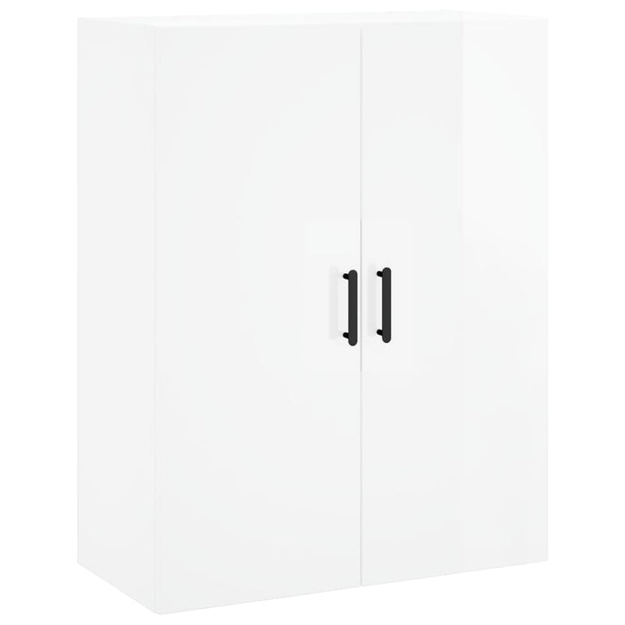 Mobili a Parete 2 pz Bianco Lucido 69,5x34x90 cm 3195629