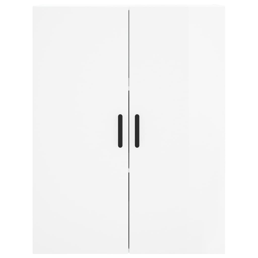 Mobili a Parete 2 pz Bianco Lucido 69,5x34x90 cm 3195629