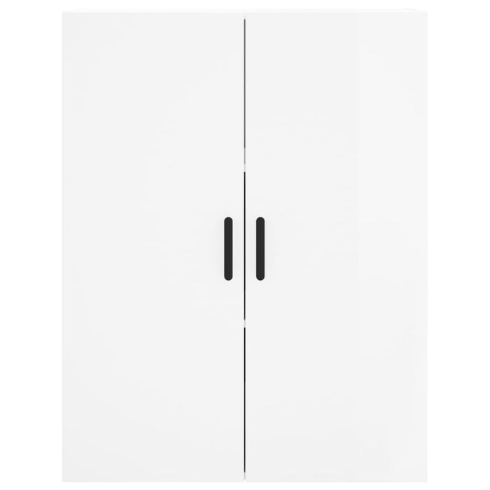 Mobili a Parete 2 pz Bianco Lucido 69,5x34x90 cm 3195629