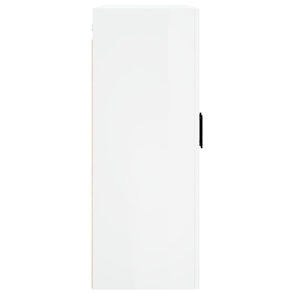 Mobili a Parete 2 pz Bianco Lucido 69,5x34x90 cm 3195629