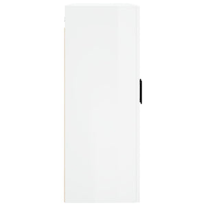 Mobili a Parete 2 pz Bianco Lucido 69,5x34x90 cm 3195629