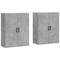 Mobili a Parete 2 pz Grigio Cemento 69,5x34x90 cmcod mxl 118071