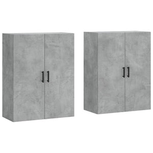 Mobili a Parete 2 pz Grigio Cemento 69,5x34x90 cmcod mxl 118071