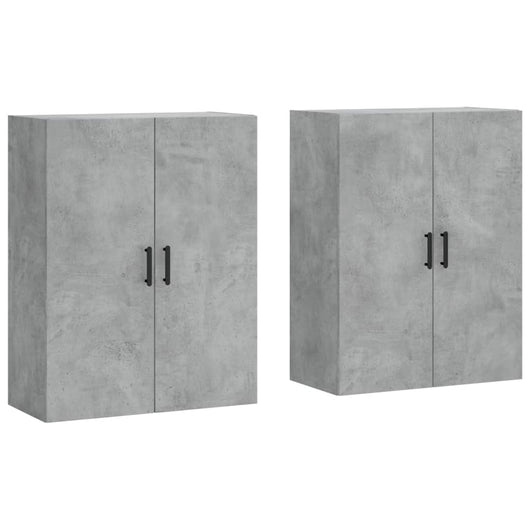 Mobili a Parete 2 pz Grigio Cemento 69,5x34x90 cmcod mxl 118071