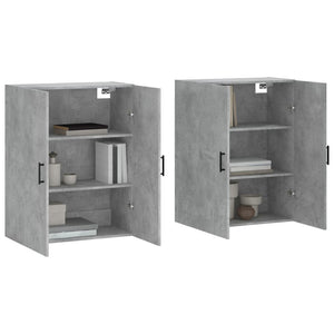 Mobili a Parete 2 pz Grigio Cemento 69,5x34x90 cmcod mxl 118071
