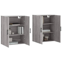 Mobili a Parete 2 pz Grigio Sonoma 69,5x34x90 cm 3195649