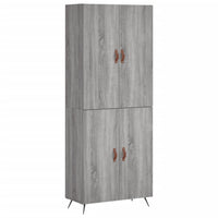 vidaXL Credenza Grigio Sonoma 69,5x34x180 cm in Legno Multistrato