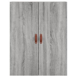 Credenza Grigio Sonoma 69,5x34x180 cm in Legno Multistrato 3195657