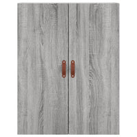 vidaXL Credenza Grigio Sonoma 69,5x34x180 cm in Legno Multistrato