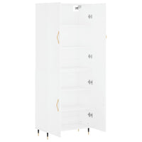 Credenza Bianca 69,5x34x180 cm in Legno Multistrato 3195659