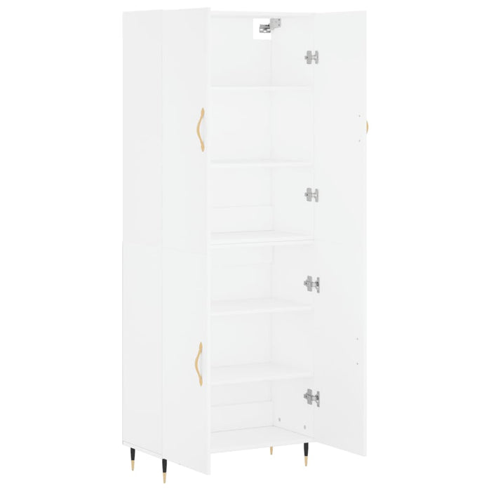 Credenza Bianca 69,5x34x180 cm in Legno Multistrato 3195659