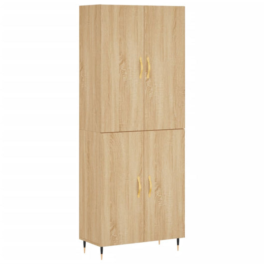 Credenza Rovere Sonoma 69,5x34x180 cm in Legno Multistrato 3195662