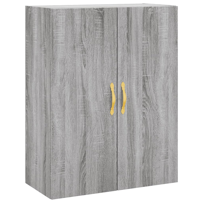 Credenza Grigio Sonoma 69,5x34x180 cm in Legno Multistrato 3195665