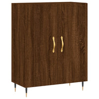 Credenza Rovere Marrone 69,5x34x180 cm in Legno Multistrato 3195666