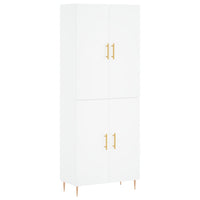 Credenza Bianca 69,5x34x180 cm in Legno Multistrato 3195667