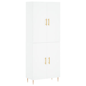 Credenza Bianca 69,5x34x180 cm in Legno Multistrato 3195667