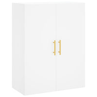 vidaXL Credenza Bianca 69,5x34x180 cm in Legno Multistrato