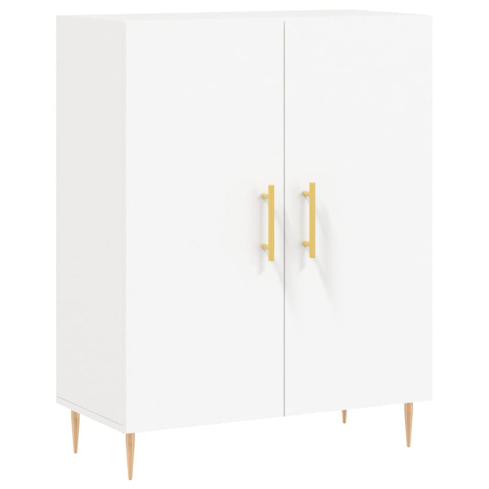 vidaXL Credenza Bianca 69,5x34x180 cm in Legno Multistrato