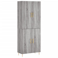 Credenza Grigio Sonoma 69,5x34x180 cm in Legno Multistratocod mxl 125454