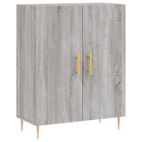 Credenza Grigio Sonoma 69,5x34x180 cm in Legno Multistrato 3195673