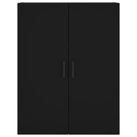 Credenza Nera 69,5x34x180 cm in Legno Multistrato 3195676