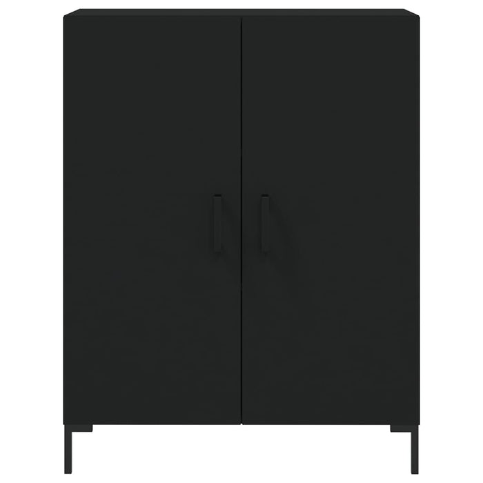 Credenza Nera 69,5x34x180 cm in Legno Multistrato 3195676