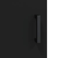 Credenza Nera 69,5x34x180 cm in Legno Multistrato 3195676
