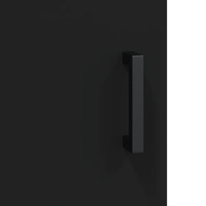 Credenza Nera 69,5x34x180 cm in Legno Multistrato 3195676