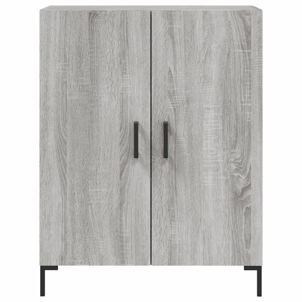 Credenza Grigio Sonoma 69,5x34x180 cm in Legno Multistrato 3195681