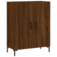 Credenza Rovere Marrone 69,5x34x180 cm in Legno Multistrato 3195682