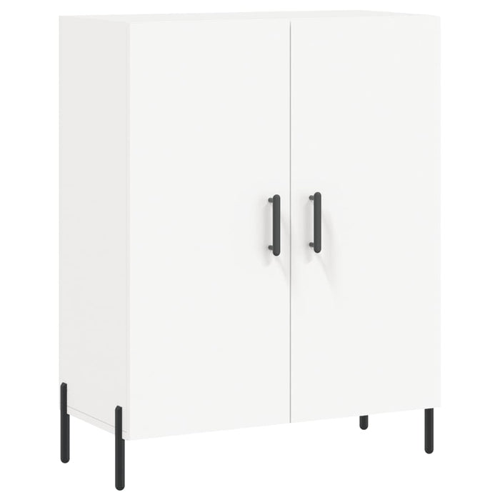 Credenza cassettiera mobile contenitore organizer cucina soggiorno salotto alto 695 x 34 x 180 cm legno ingegnerizzato bianco 02_0032713