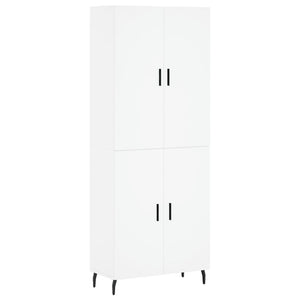 Credenza Bianca 69,5x34x180 cm in Legno Multistrato 3195691