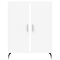 Credenza cassettiera mobile contenitore organizer cucina soggiorno salotto alto 695 x 34 x 180 cm legno ingegnerizzato bianco 02_0032586